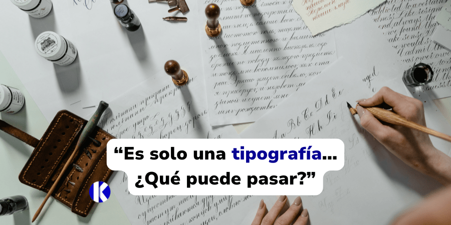 “Es solo una tipografía… ¿Qué puede pasar?”